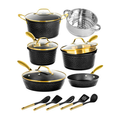 Granitestone Charleston Collection Hammered 15-pc. Non-Stick Cookware Set