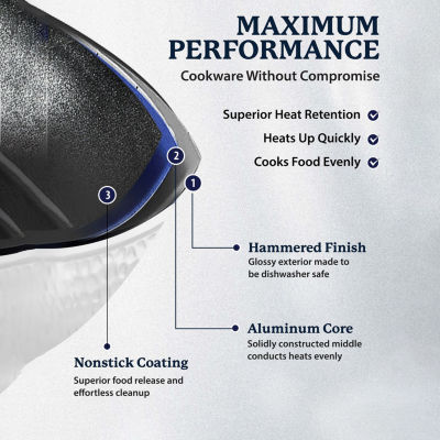 Granitestone Charleston Collection Hammered 12' Non-Stick Frying Pan
