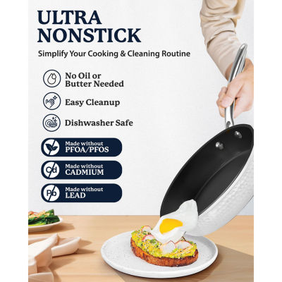 Granitestone Charleston Collection Hammered 12' Non-Stick Frying Pan
