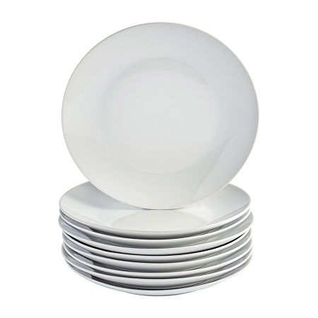 Tabletops Unlimited 8-pc. Ceramic Salad Plate, One Size, White