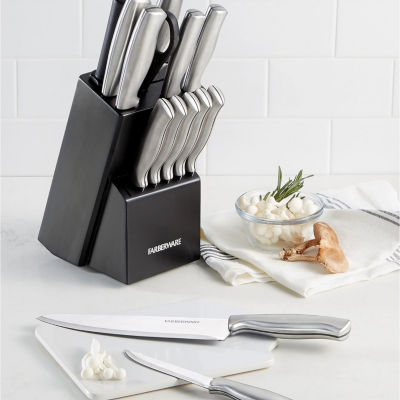 Farberware Stainless Steel 15-pc. Knife Block Set