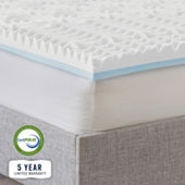 Bodipedic™ Home 4 Inch Hybrid Memory Foam and Fiber Topper, Color: White -  JCPenney in 2023