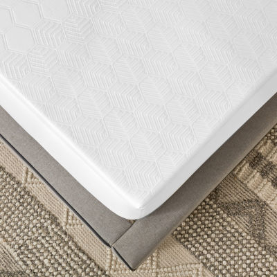 Sleep Philosophy Hypoallergenic 3 Cooling Gel Memory Foam Mattress Topper  with Removable Cooling Cover, Color: White - JCPenney