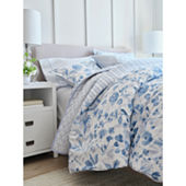 Home Expressions Intellifresh™ Antimicrobial Treated Heathered Stripe Reversible  Comforter Set - JCPenney