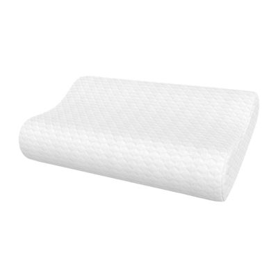 Bodipedic Home Gel Support Contour Memory Foam Bed Pillow, Color White