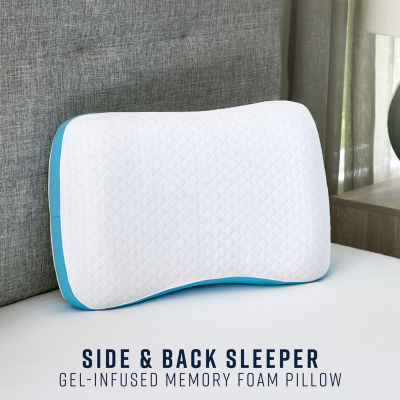 Bodipedic Home Side Back Sleeper Memory Foam Bed Pillow