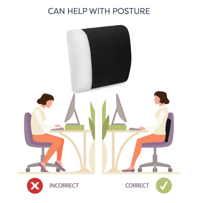 Bodipedic Home Lumbar Support Memory Foam Accessory Pillow