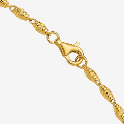 24K Gold 18 Inch Link Chain Necklace