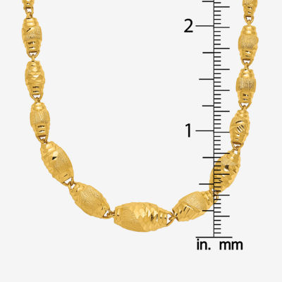 24K Gold 18 Inch Link Chain Necklace