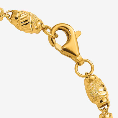 24K Gold 7.5 Inch Link Chain Bracelet