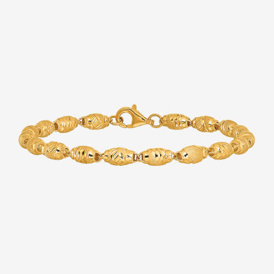 24K Gold 7.5 Inch Link Chain Bracelet