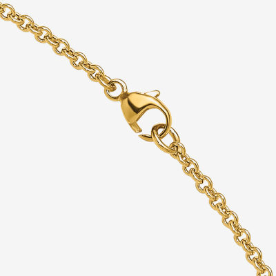 Made in Italy Womens 18K Gold Pendant Necklace
