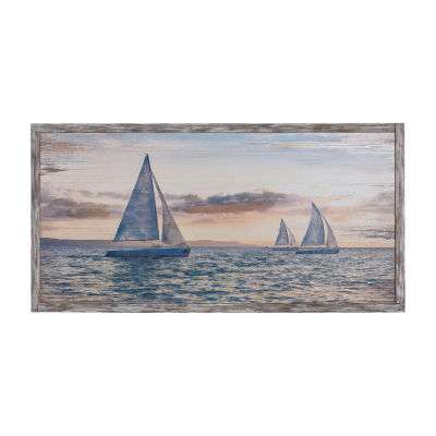 Stylecraft Sailing By Printed Wood Wall Art