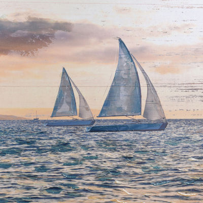 Stylecraft Sailing By Printed Wood Wall Art