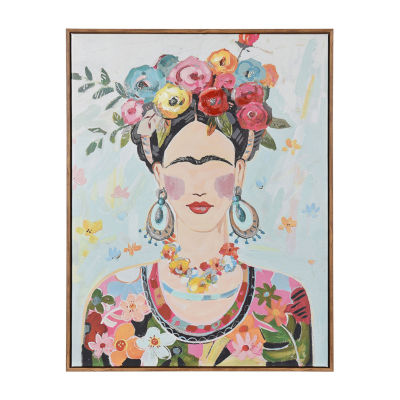 Stylecraft Boho Frida Portrait Canvas Art