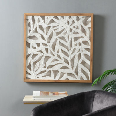 Stylecraft Palm Leaf Shadow Box Art