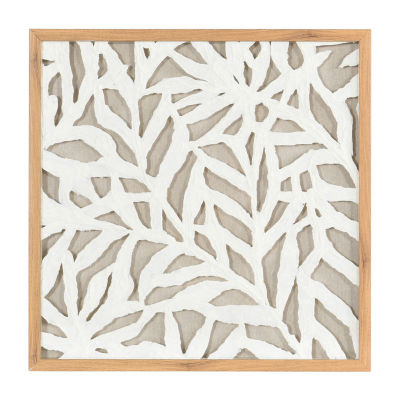 Stylecraft Palm Leaf Shadow Box Art