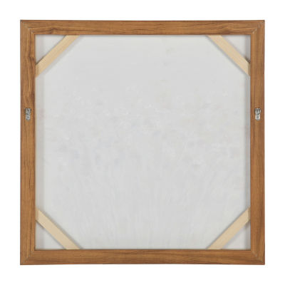 Stylecraft Wildflowers Natural Wood Floral Framed Canvas Art
