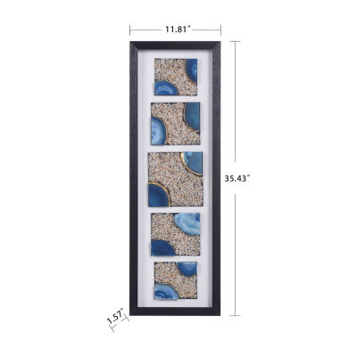 Stylecraft Agate Blue I Shadow Box Art