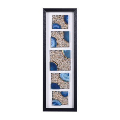 Stylecraft Agate Blue I Shadow Box Art