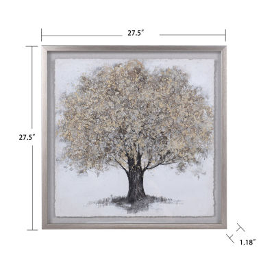 Stylecraft Gold Foliage Shadow Box Art