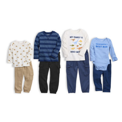 Okie Dokie Toddler & Little Boys Drawstring Waist Cinched Cargo Pant