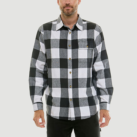 Hallstatt Mens Long Sleeve Regular Fit Flannel Shirt In Animal Print