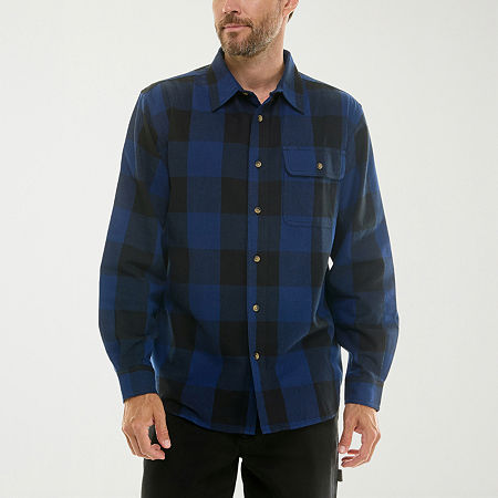 Hallstatt Mens Long Sleeve Regular Fit Flannel Shirt In Multi