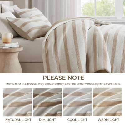 510 Design Merritt Yarn-Dyed Striped Easy Care Comforter Set