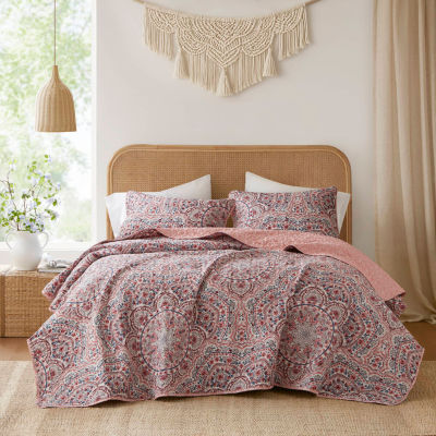 510 Design Valerie Boho Floral Reversible Quilt Set