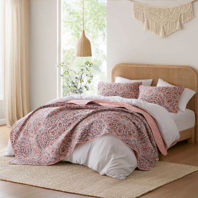 510 Design Valerie Boho Floral Reversible Quilt Set