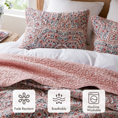 510 Design Valerie Boho Floral Reversible Quilt Set