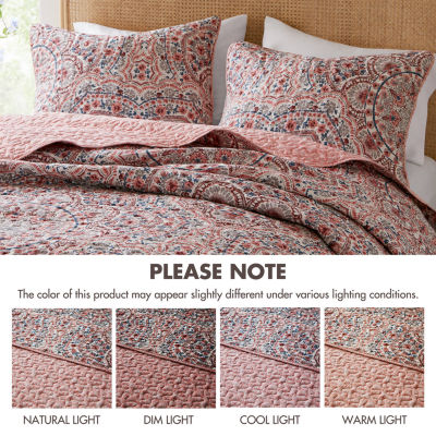 510 Design Valerie Boho Floral Reversible Quilt Set