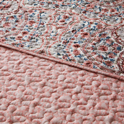 510 Design Valerie Boho Floral Reversible Quilt Set