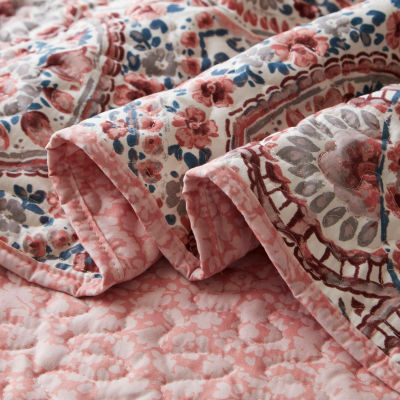 510 Design Valerie Boho Floral Reversible Quilt Set