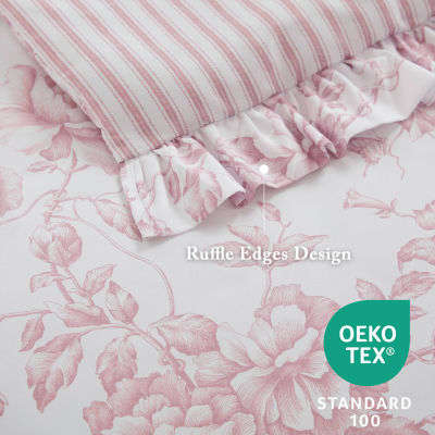 Madison Park Essentials Colette Reversible Comforter Set with Decorative Pillows