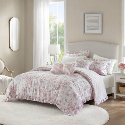 Madison Park Essentials Colette Reversible Comforter Set with Decorative Pillows