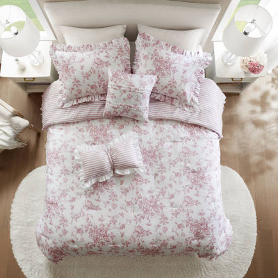 Madison Park Essentials Colette Reversible Comforter Set with Decorative Pillows