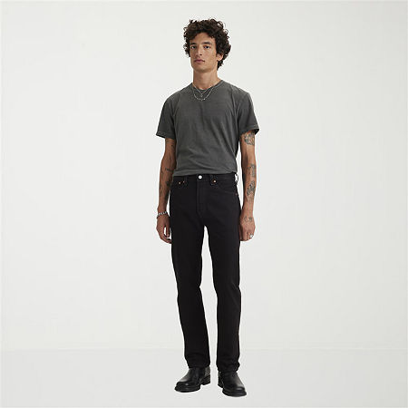 Levi's Mens 501 Regular Fit Straight Leg Jean, 38 32, Black