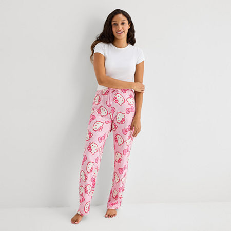 Bioworld Womens Hello Kitty Plush Pajama Pants In Pink