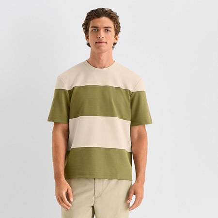 Stylus Mens Crew Neck Short Sleeve T-Shirt, Large, Green