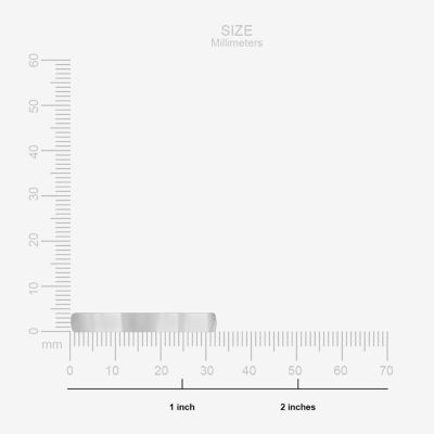 Mens 4MM 14K White Gold Wedding Band