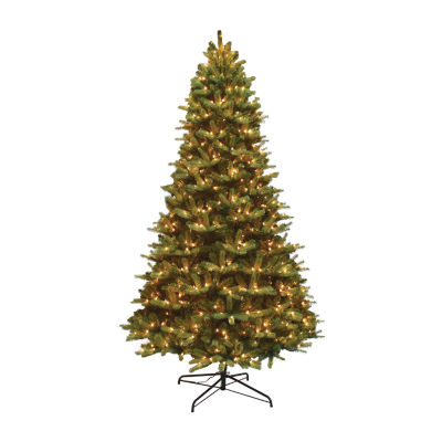 4 1/2 Foot Pre-Lit Fir Christmas Tree