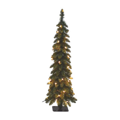 Foot Slim Spruce 2 /2 Foot Pre-Lit Spruce Christmas Tree