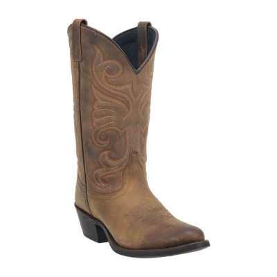 Laredo Womens Block Heel Cowboy Boots, Color Tan JCPenney