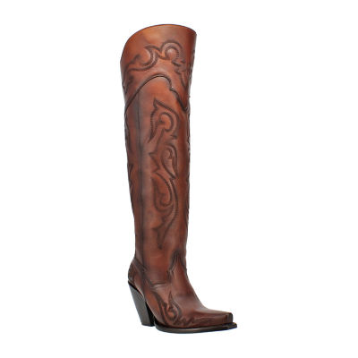 Dan Post Womens Wide Calf Block Heel Over the Knee Boots, Color