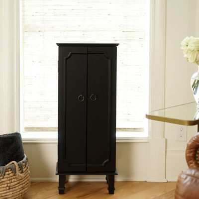 Hives And Honey Lockable Black Jewelry Armoire, Color Black JCPenney