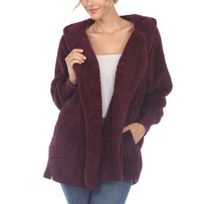 White Mark Womens Long Sleeve Open Front Cardigan