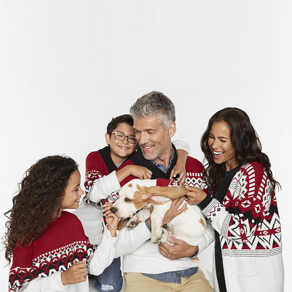 St. John's Bay Family Matching Womens Mock Neck Long Sleeve Pullover Sweater