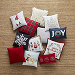 North Pole Trading Co. Holiday Snowflake Square Throw Pillow